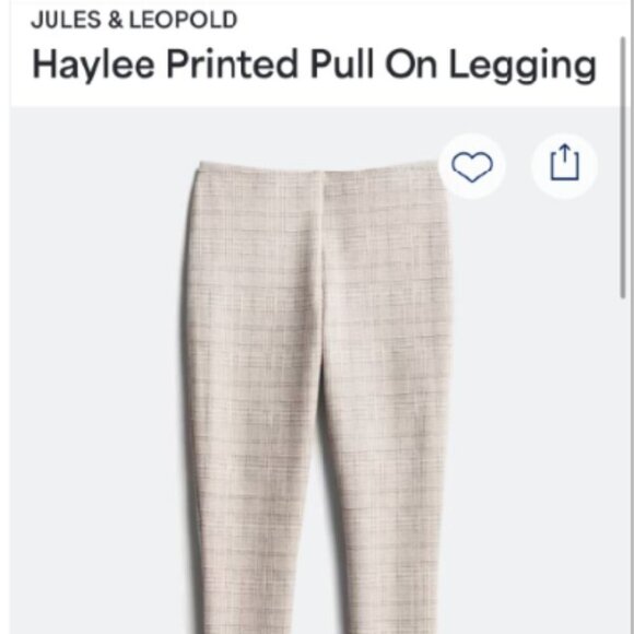 Jules & Leopold check ponte legging - Picture 3 of 3